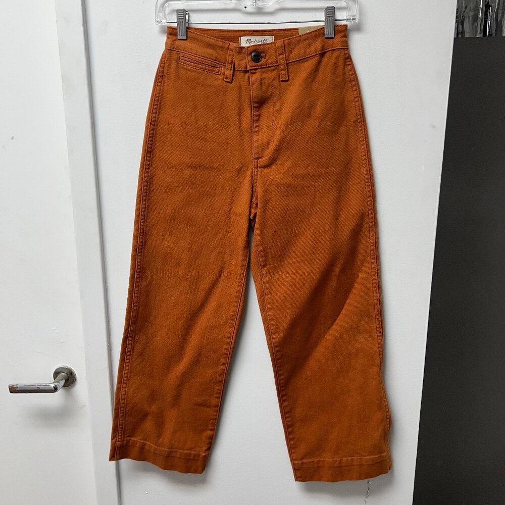 NWT Madewell Slim Emmett Wide Leg Crop Jeans